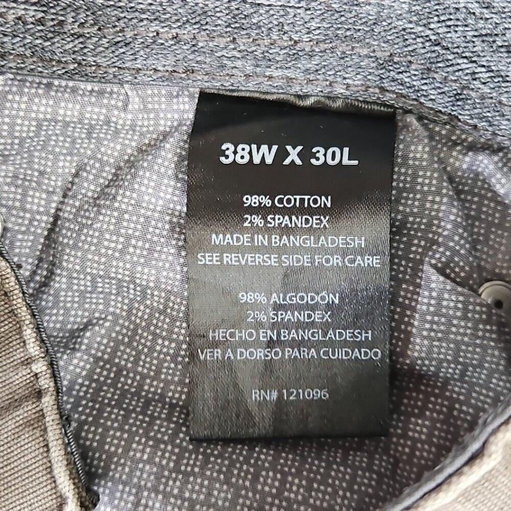 WP Weatherproof Canvas Utility Pants Men's 38Wx30L Ash Brown Straight Leg EUC LN - Picture 12 of 14